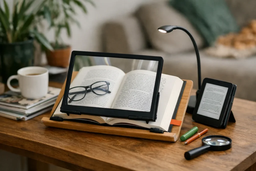Préhension et aides pour une meilleure expérience de lecture