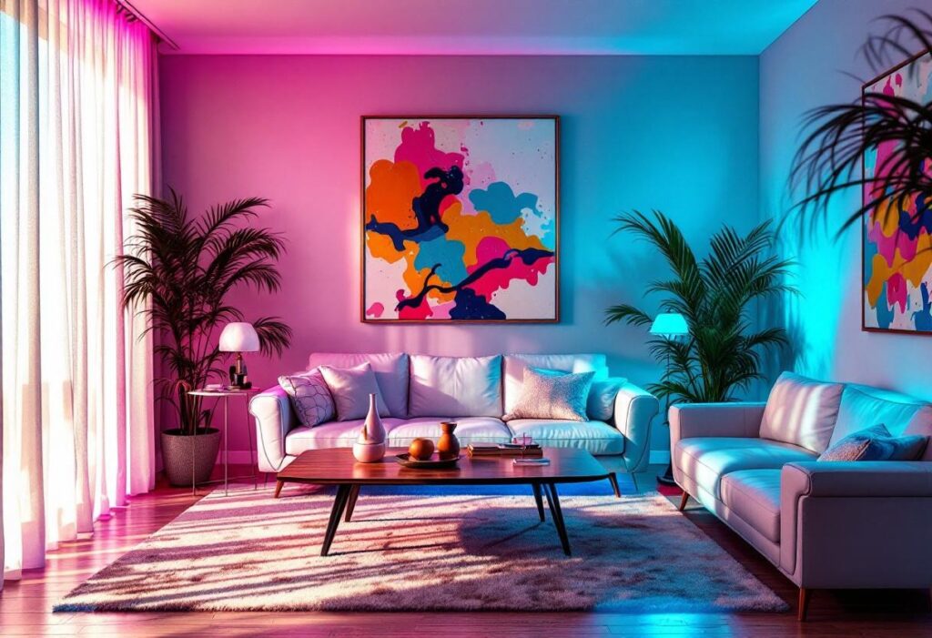 Créez une ambiance miami vice avec des néons : immersion rétro et couleurs vives à la maison