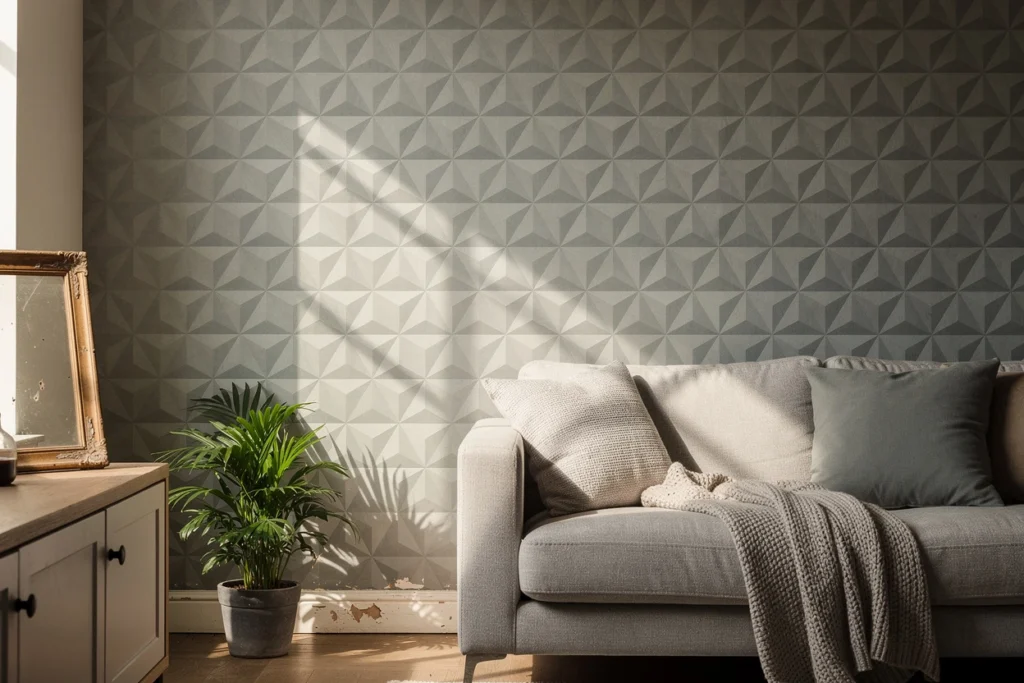 Les secrets d’un papier peint panoramique géométrique pour sublimer la décoration murale