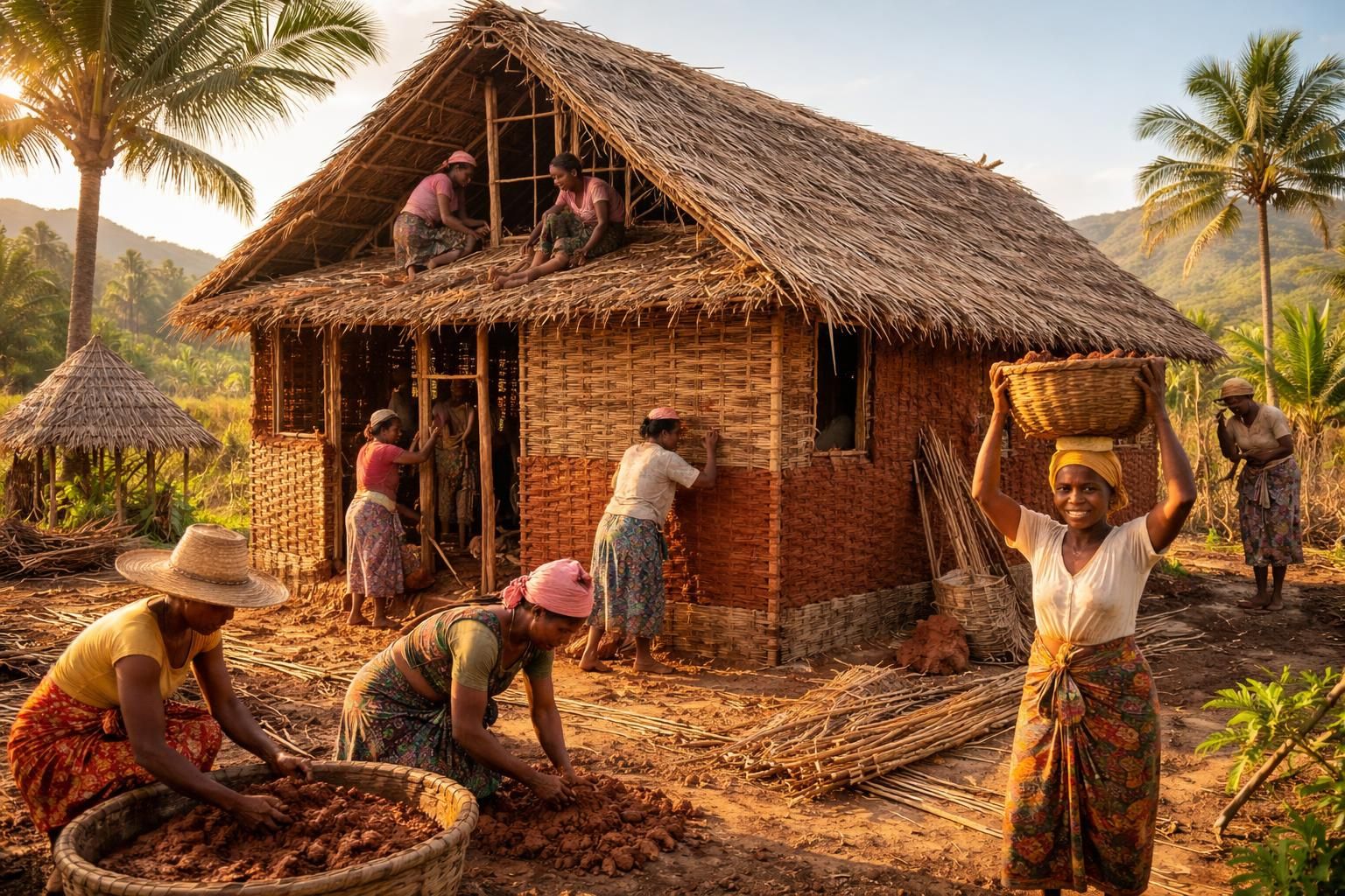 découvrez l'architecture écologique à madagascar dédiée aux mamans bâtisseuses, utilisant des matériaux locaux pour des constructions durables et respectueuses de l'environnement.