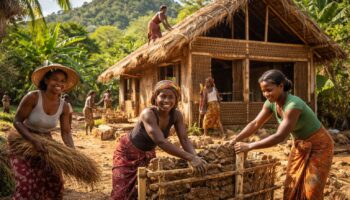découvrez l'architecture écologique à madagascar spécialement conçue pour les mamans bâtisseuses, utilisant des matériaux locaux durables pour un habitat sain et respectueux de l'environnement.