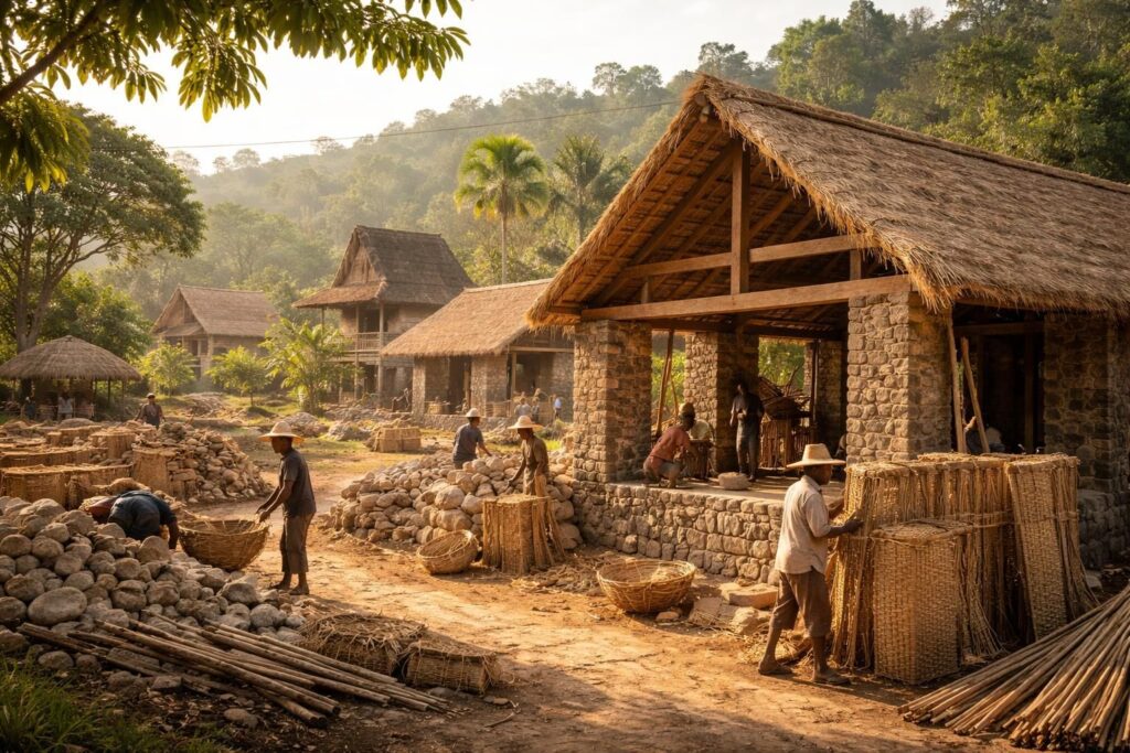 Économiser sur vos projets architecturaux à Madagascar avec des matériaux locaux