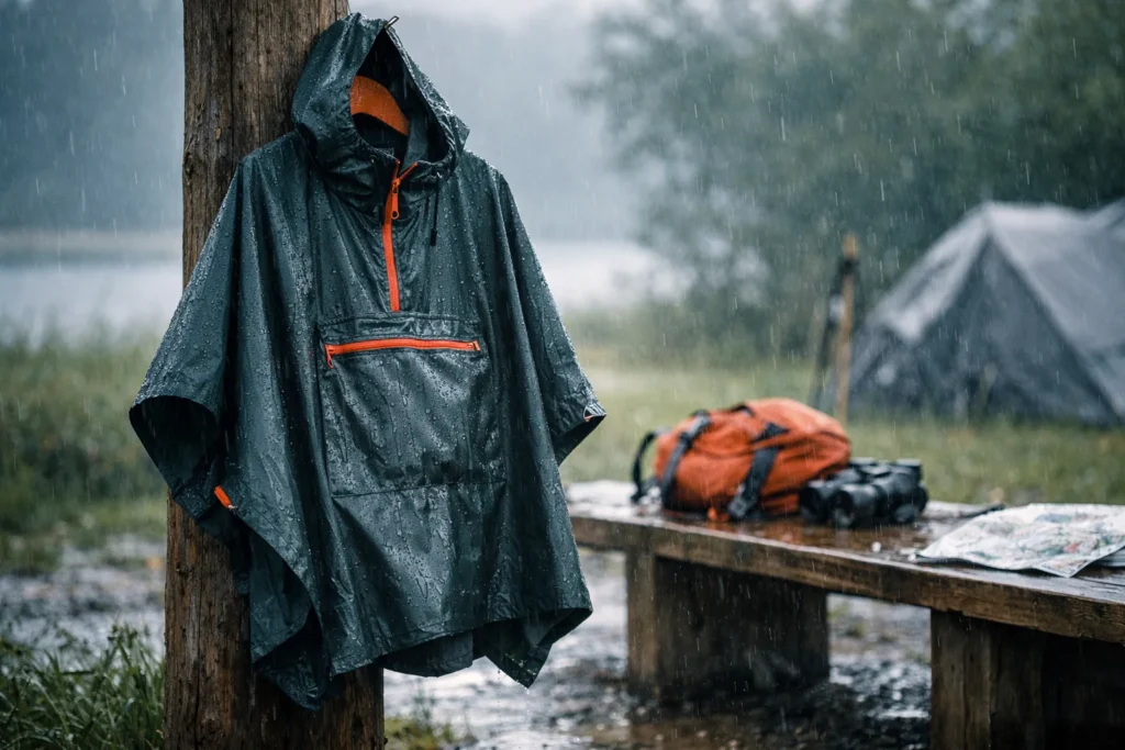 Poncho de pluie : comment bien le choisir pour rester au sec ?