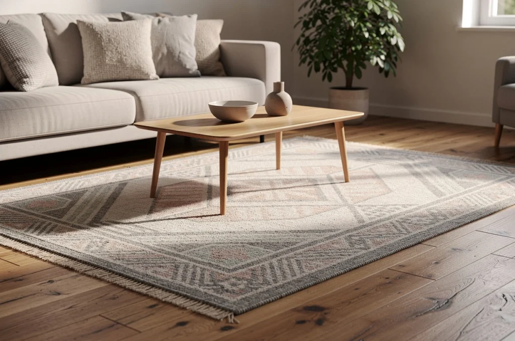 Le tapis scandinave, ce détail déco qui change instantanément l’ambiance d’un salon