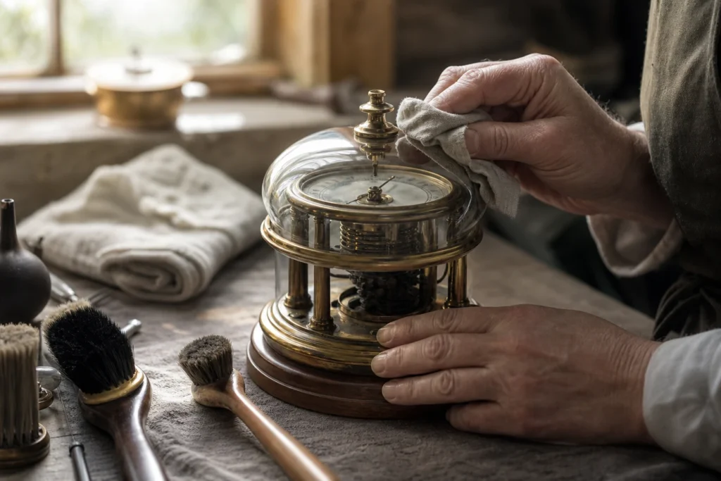 Comment nettoyer un baromètre à cristaux sans altérer son contenu