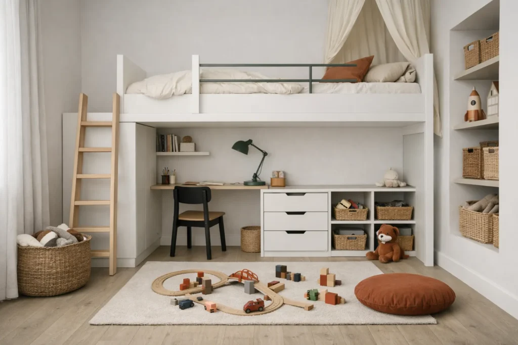 Une chambre d&rsquo;enfant se pense en trois hauteurs